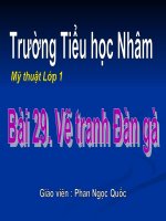 Bài 29. Vẽ tranh Đàn gà nhà em (Vẽ con vật em yêu thích)