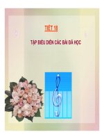 Tap bieu dien cac bai da hoc 