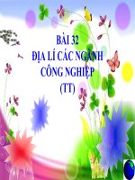 Bài 32. Địa lí các ngành công nghiệp