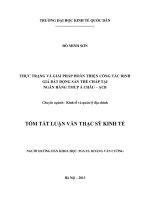 Thực trạng và giải pháp hoàn thiện công tác định giá bất động sản thế chấp tại ngân hàng TMCP á châu   ACB (tt) 