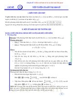 các dạng toán tiếp tuyến của đồ thị hàm số