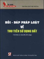 Hỏi   đáp pháp luật về thu tiền sử dụng đất 