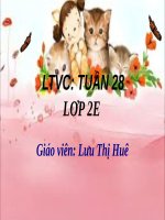 Tuần 28. MRVT: Từ ngữ về cây cối. Đặt và trả lời câu hỏi: Để làm gì? Dấu chấm, dấu phẩy