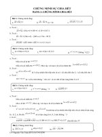 CHUYÊN ĐỀ CHIA HẾT.