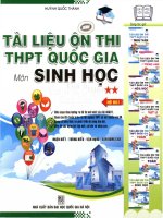 Tài liệu ôn thi THPT quốc gia môn sinh học   t2 