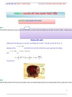 Ứng dụng tích phân để giải bài toán thực tiễn