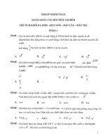 600 câu trắc nghiệm thể tích khối đa diện, mặt nón, mặt cầu, mặt trụ