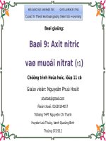 Bài 9. Axit nitric và muối nitrat
