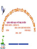 Tuần 16. Tập chép: Con chó nhà hàng xóm