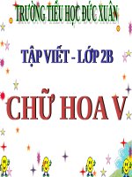 Tuần 25. Chữ hoa: V