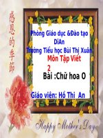 Tuần 16. Chữ hoa: O