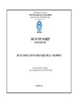 Trung tâm văn hóa nghệ thuật hải phòng 