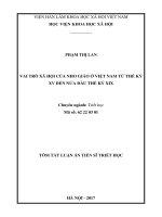 Vai trò xã hội của Nho giáo ở Việt Nam từ thế kỷ XV đến nửa đầu thế kỷ XIX (tt)