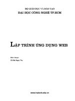 Lập trình ứng dụng web  