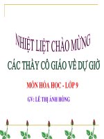Bài 31. Sơ lược về bảng tuần hoàn các nguyên tố hoá học