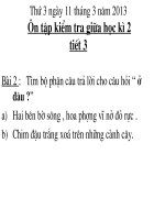 Tuần 27. Ôn tập Giữa Học kì II