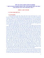 SKKN BẬC 4 MÔN NGỮ VĂ THCS VÀ PT. TÍCH HỢP BỘ MÔN ÂM NHẠC VÀO TRONG GIỜ DẠY NGỮ VĂN