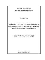 Phân tích cấu trúc của một số hợp chất Indenoisoquinolin có mạch nhánh Benzyl bằng phương pháp phổ NMR và MS (LV thạc sĩ)