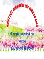 Tuần 30. MRVT: Từ ngữ về Bác Hồ