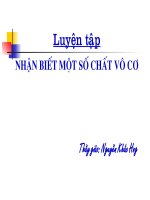 Bài 42. Luyện tập: Nhận biết một số chất vô cơ