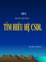 Bài tập và thực hành 1: Tìm hiểu hệ cơ sở dữ liệu