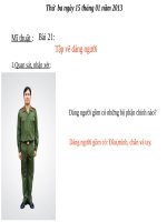 Bài 21. Nặn hoặc vẽ dáng người đơn giản