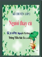 Tuần 7. Người thầy cũ