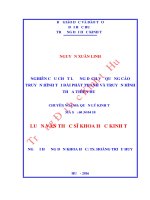 Nghiên cứu chất lượng dịch vụ quảng cáo truyền hình tại đài phát thanh và truyền hình thừa thiên huế 