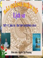 Bài 16. Ôn tập chương I và II