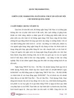 CHIẾN lược MARKETING NGÂN HÀNG TMCP sài gòn hà nội CHI NHÁNH QUẢNG NINH 