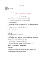 GIÁO ÁN NGỮ VĂN 6 TUẦN 11 SOẠN THEO MẪU MỚI PHÁT TRIỂN NĂNG LỰC HỌC SINH