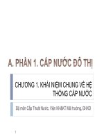 Slide giảng dạy cấp thoát nước