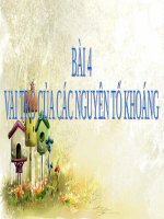 Bài 4. Vai trò của các nguyên tố khoáng