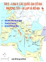 Bài 4. Các quốc gia cổ đại phương Tây - Hi Lạp và Rô-ma