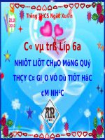 Môn Âm nhạc lớp 6 tiết 9