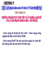 Bai 12. Những thành tựu chủ yếu và ý nghĩa lịch sử của cách mạng khoa học - kĩ thuật