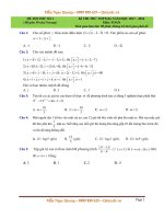 đề thi thử THPT quốc gia 2018 môn toán