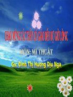 Giáo án điện tử Mỹ thuật 6