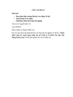 Hoàn thiện công tác tuyển dụng nhân lực tại Công ty Cổ phần Vật Liệu Xây Dựng Hưng Long