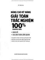 NÂNG CAO kỹ NĂNG GIẢI TOÁN TRẮC NGHIỆM hàm số ,các bài TOÁN LIÊN QUAN,