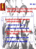 Bài 18. Những năm đầu của cuộc kháng chiến toàn quốc chống thực dân Pháp (1946 - 1950)