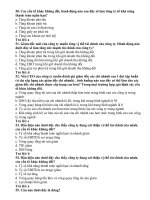 Câu hỏi trắc nghiệm và đáp án môn Ngân hàng Thương mại