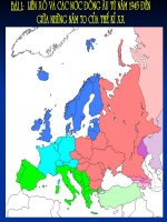 Bài 1. Liên Xô và các nước Đông Âu từ năm 1945 đến giữa những năm 70 của thế kỉ XX