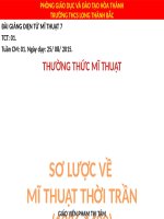 Bài 1. Sơ lược về mĩ thuật thời Trần (1226 - 1400)