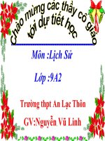 Bài 3. Quá trình phát triển của phong trào giải phóng dân tộc và sự tan rã của hệ thống thuộc địa