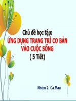 Giáo án chủ đề lớp 6