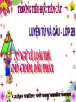 Tuần 24. MRVT: Từ ngữ về loài thú. Dấu chấm, dấu phẩy