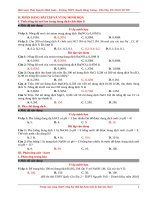 bài tập háo 12 SỰ ĐIỆN LI  BÀI TẬP