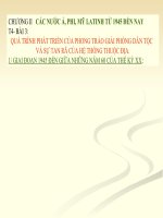 Bài 3. Quá trình phát triển của phong trào giải phóng dân tộc và sự tan rã của hệ thống thuộc địa