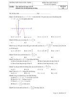 đề kiểm tra giải tích 12 chương 1 (hàm số)